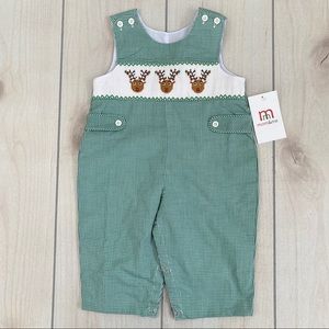 Mom & me Smocked Christmas Longall 18 Months NWT